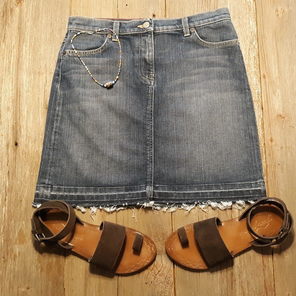 J. Crew Denim Mini Skirt